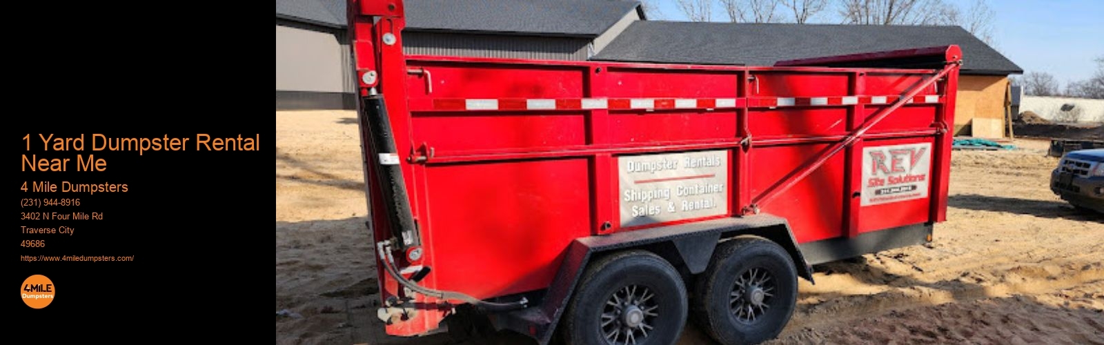1 Yard Dumpster Rental Near Me