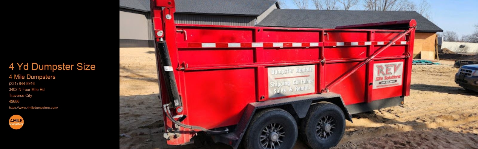 4 Yd Dumpster Size