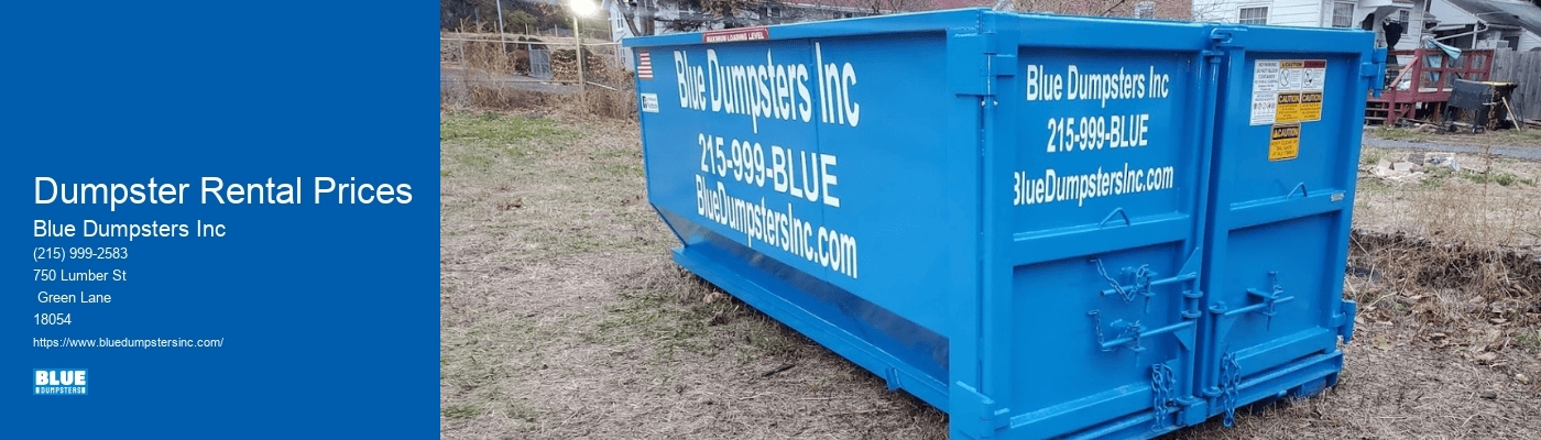 Dumpster Rental Prices