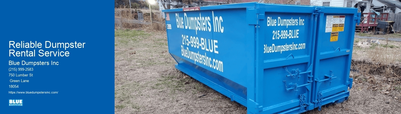 Reliable Dumpster Rental Service