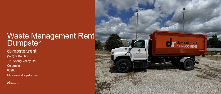 Waste Management Rent A Dumpster