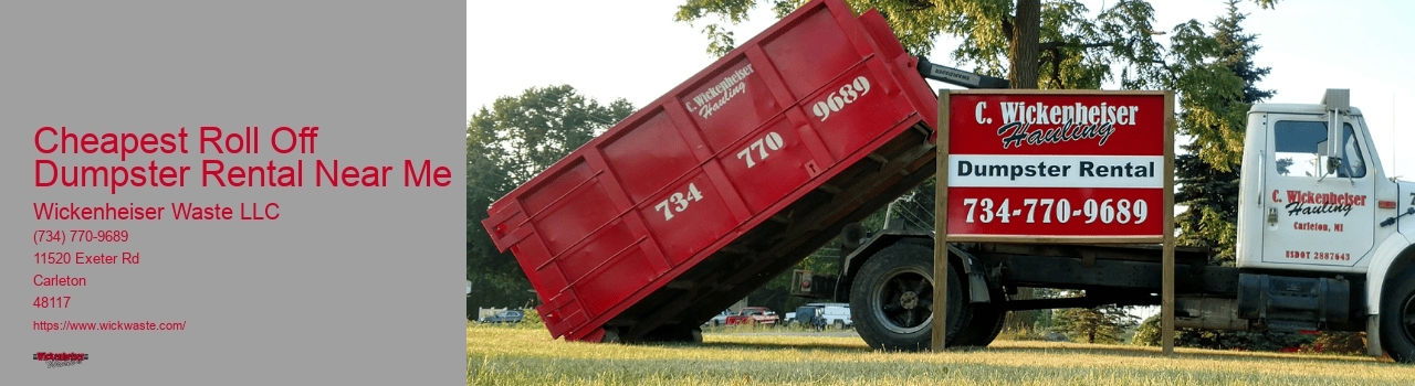 Cheapest Roll Off Dumpster Rental Near Me