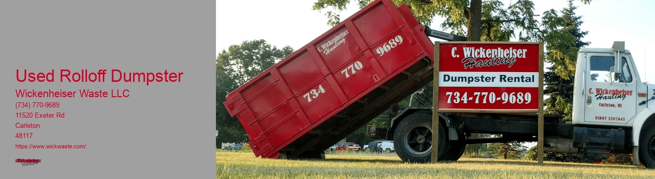 Used Rolloff Dumpster